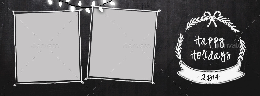 Christmas Chalkboard Facebook Covers by nibgraphics | GraphicRiver